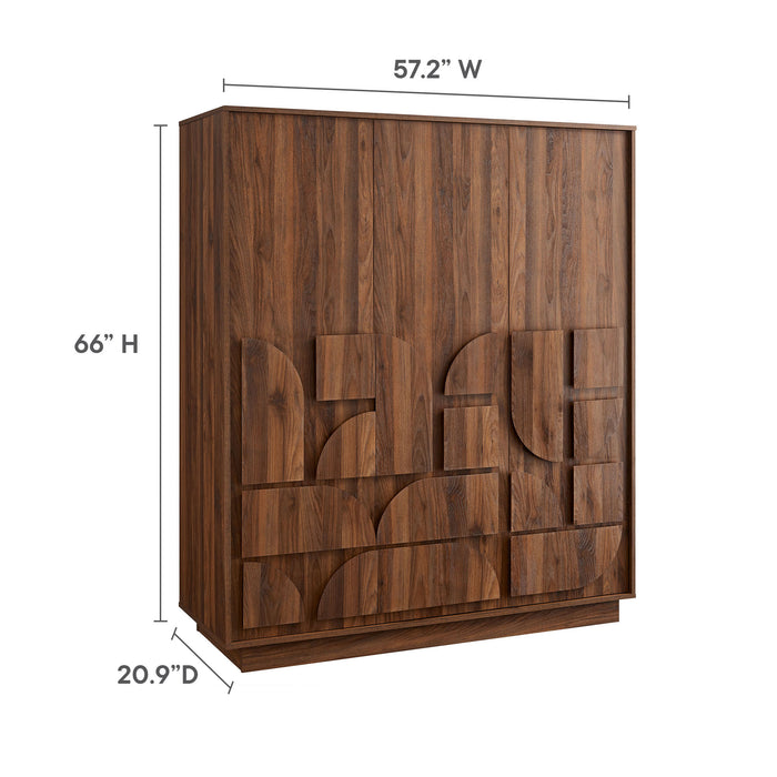 Bulwark 3-Door Wardrobe Closet by Modway