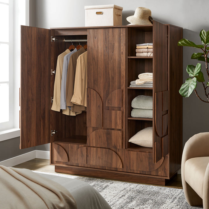 Bulwark 3-Door Wardrobe Closet by Modway