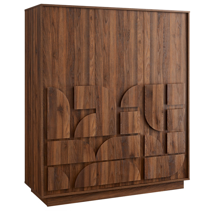 Bulwark 3-Door Wardrobe Closet by Modway