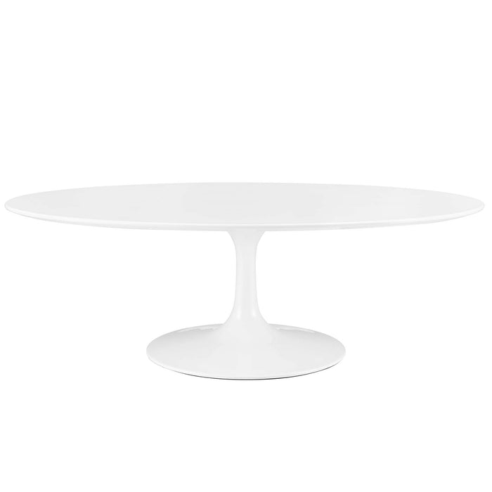 Lippa 48" Oval-Shaped Wood Top Coffee Table by Modway