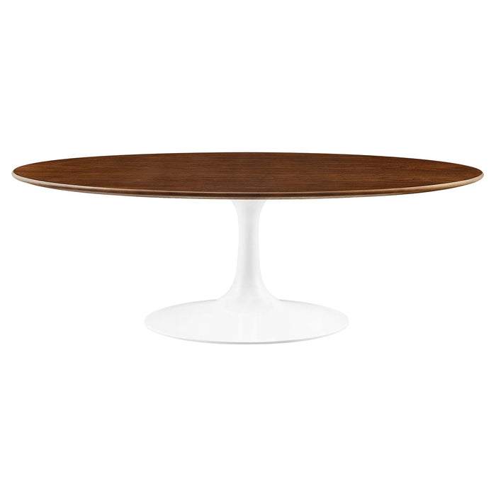 Lippa 48" Oval Wood Grain Coffee Table by Modway