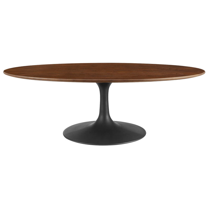 Lippa 48" Oval Wood Grain Coffee Table by Modway