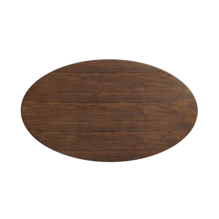 Lippa 48" Oval Wood Grain Coffee Table by Modway