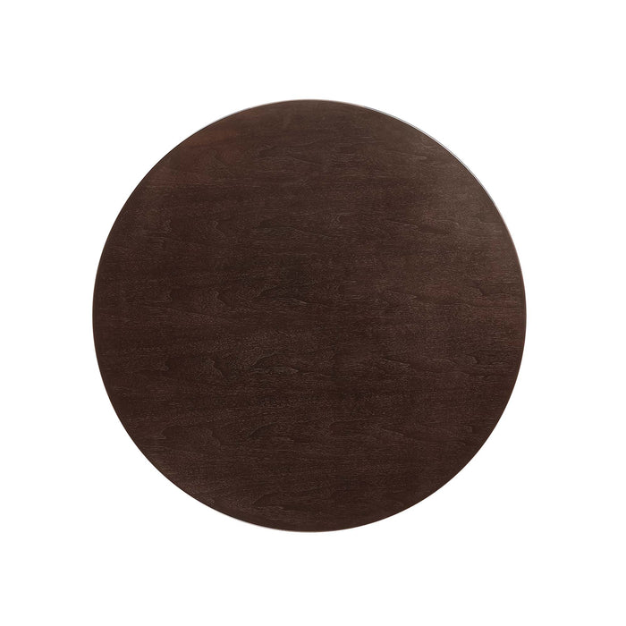 Lippa 36" Round Wood Grain Coffee Table by Modway