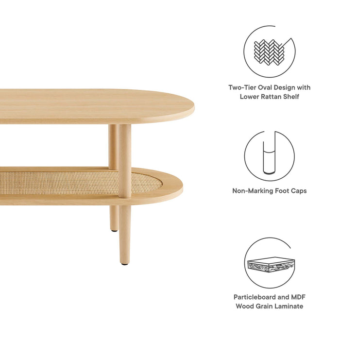 Torus Oval Coffee Table by Modway