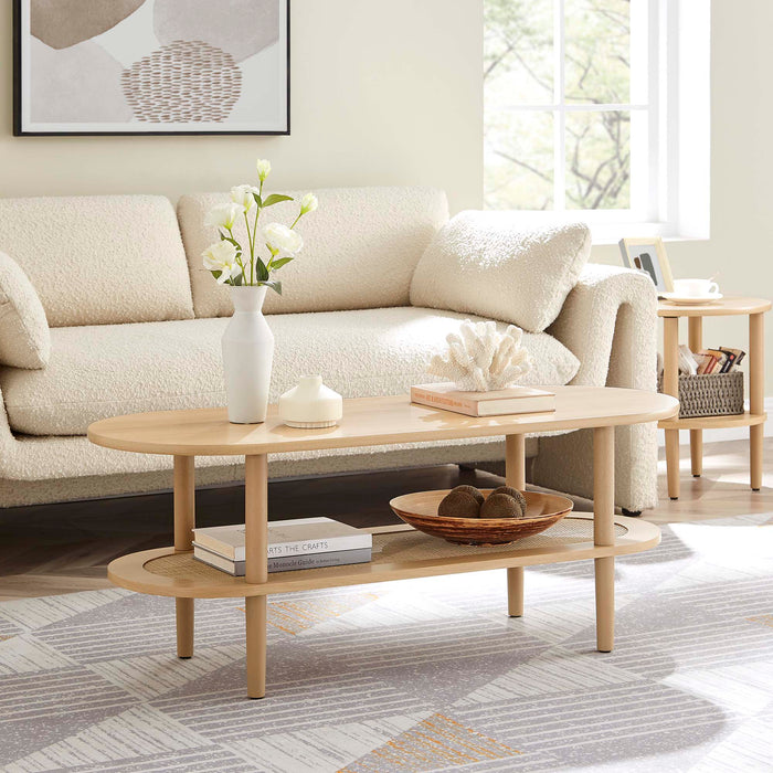 Torus Oval Coffee Table by Modway