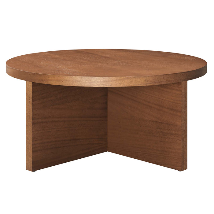 Silas Round Wood Coffee Table by Modway