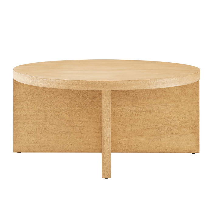 Silas Round Wood Coffee Table by Modway