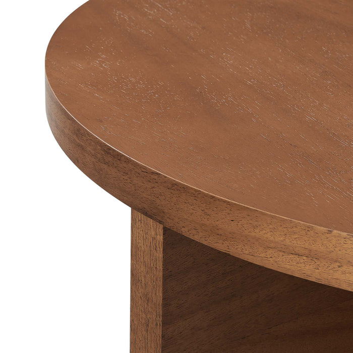 Silas Round Wood Coffee Table by Modway