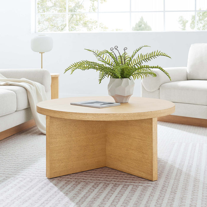 Silas Round Wood Coffee Table by Modway