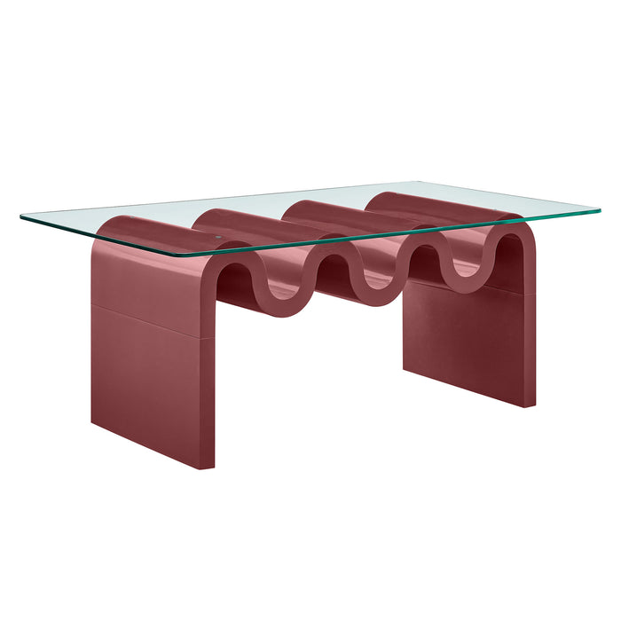 Ondine Glass Top Coffee Table by Modway