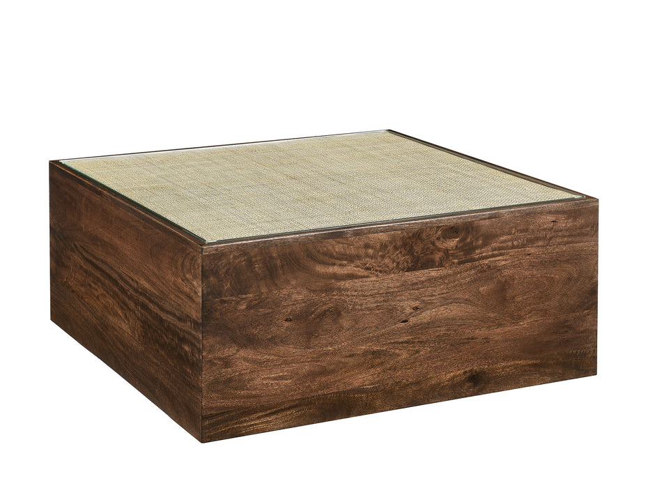 Truett Square Wood Rattan Coffee Table by Modway