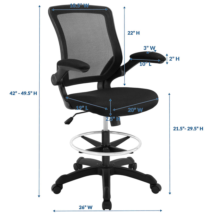 Veer Drafting Chair by Modway