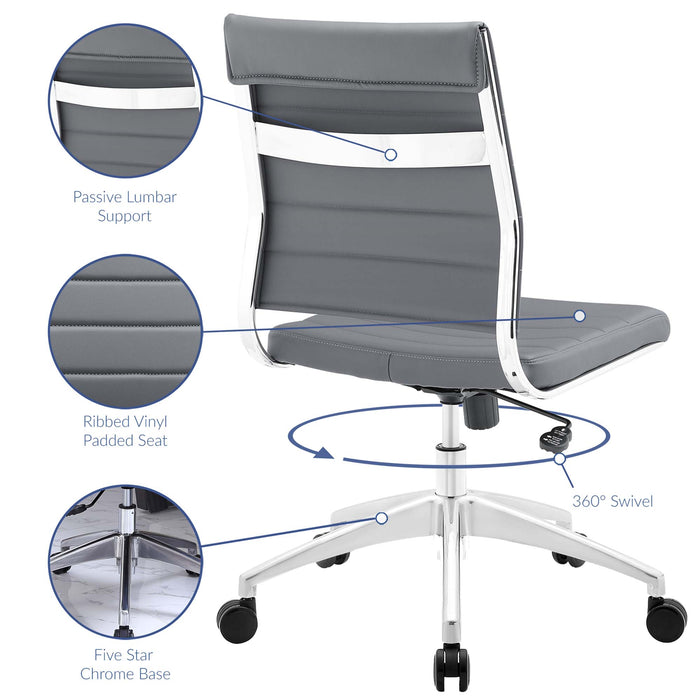 Jive Armless Mid Back Office Chair by Modway