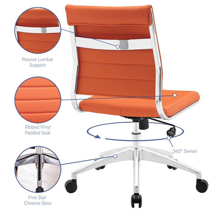 Jive Armless Mid Back Office Chair by Modway