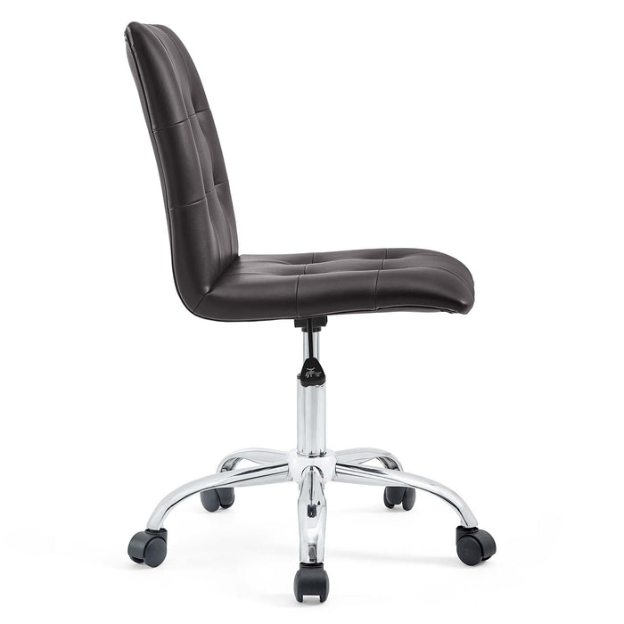 Prim Armless Mid Back Office Chair by Modway