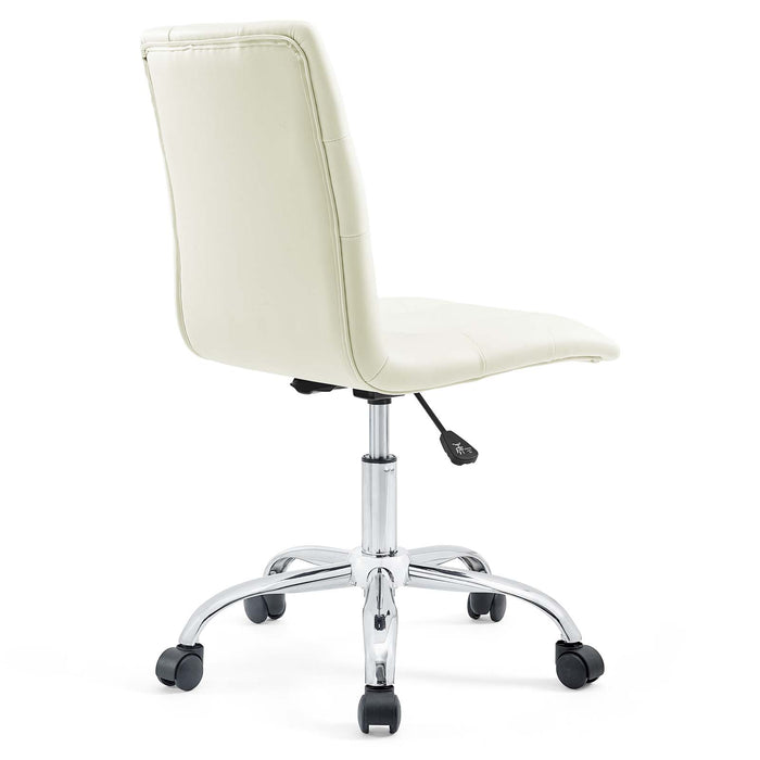 Prim Armless Mid Back Office Chair by Modway