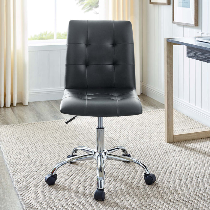 Prim Armless Mid Back Office Chair by Modway