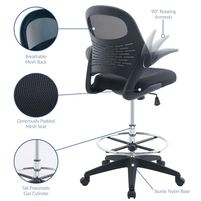 Stealth Drafting Chair by Modway