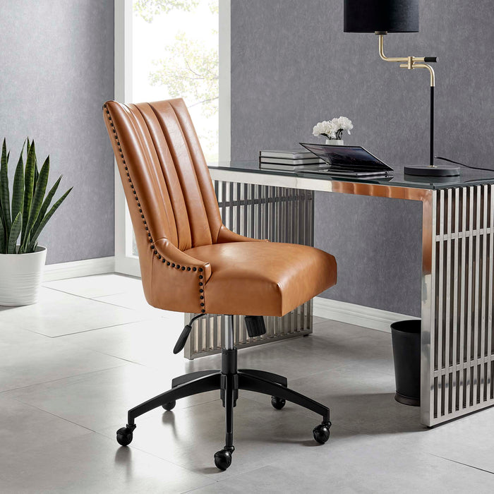 Empower Channel Tufted Vegan Leather Office Chair by Modway