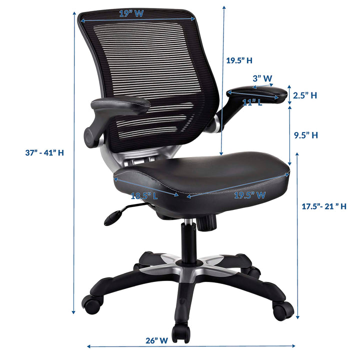 Edge Vinyl Office Chair by Modway