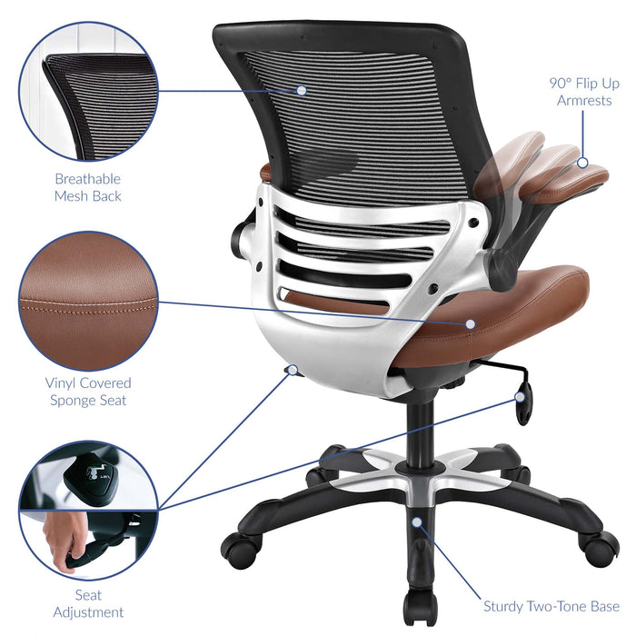 Edge Vinyl Office Chair by Modway