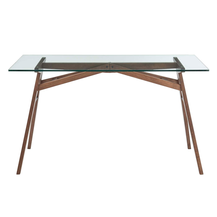 Steadfast Glass Top Office Desk by Modway