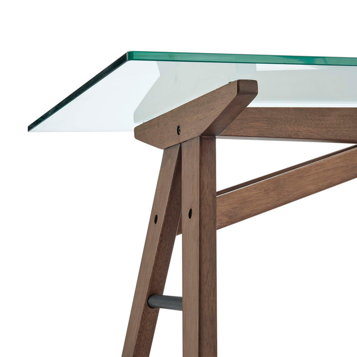 Steadfast Glass Top Office Desk by Modway