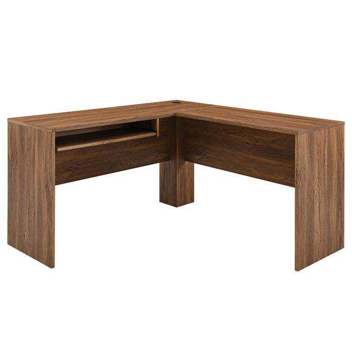 Venture L-Shaped Wood Office Desk by Modway