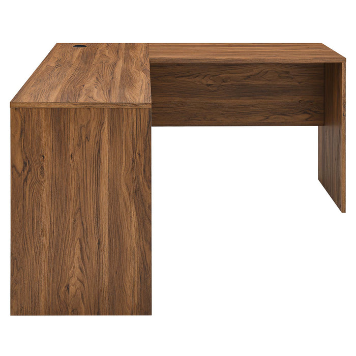 Venture L-Shaped Wood Office Desk by Modway