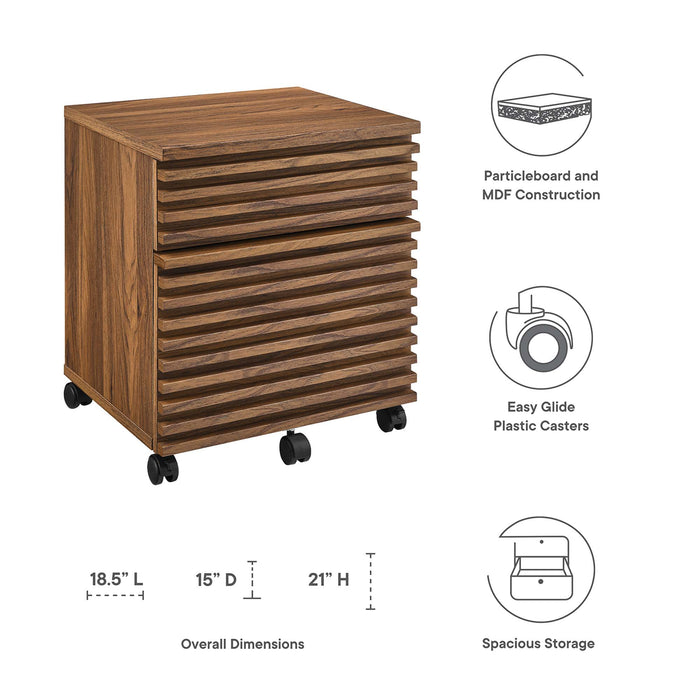 Render Wood File Cabinet by Modway