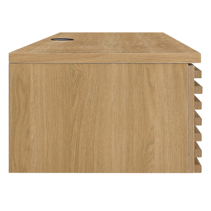 Render Wall Mount Wood Office Desk by Modway