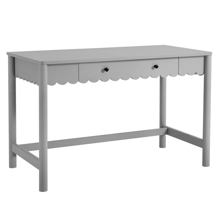 Emmeline 1-Drawer Scallop Writing Desk by Modway