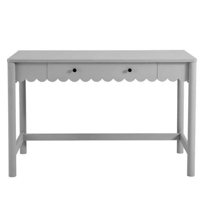 Emmeline 1-Drawer Scallop Writing Desk by Modway