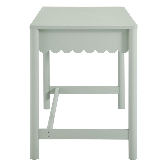 Emmeline 1-Drawer Scallop Writing Desk by Modway