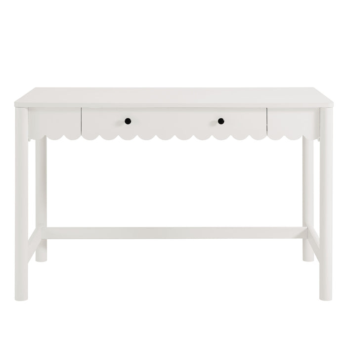 Emmeline 1-Drawer Scallop Writing Desk by Modway