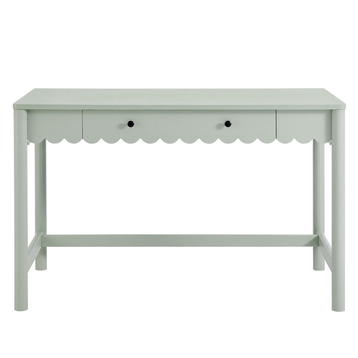 Emmeline 1-Drawer Scallop Writing Desk by Modway