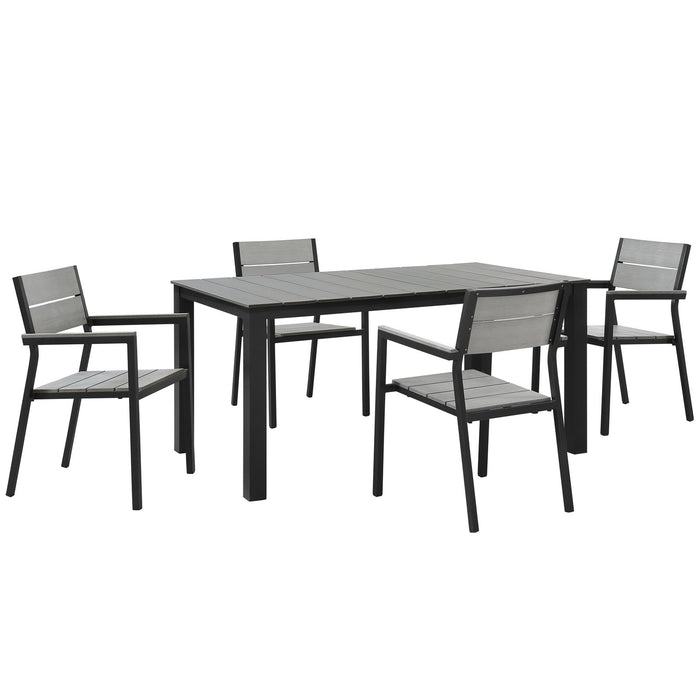 Maine 5 Piece Outdoor Patio Dining Set by Modway