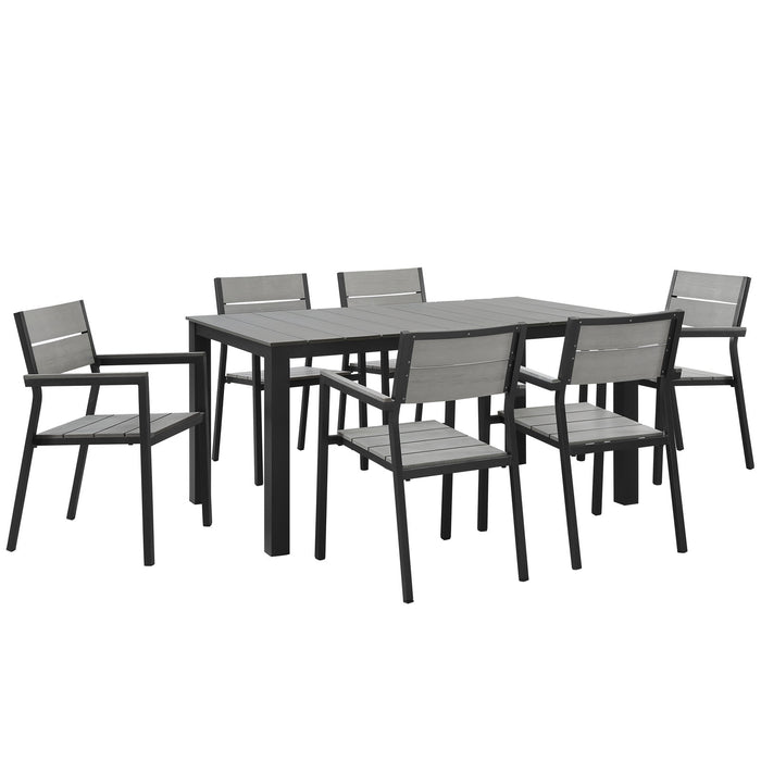 Maine 7 Piece Outdoor Patio Dining Set by Modway