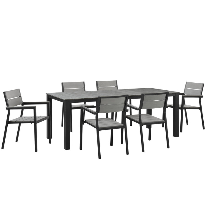 Maine 7 Piece Outdoor Patio Dining Set by Modway