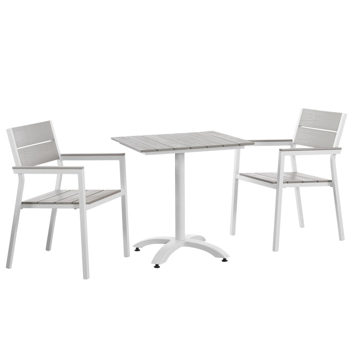 Maine 3 Piece Outdoor Patio Dining Set by Modway