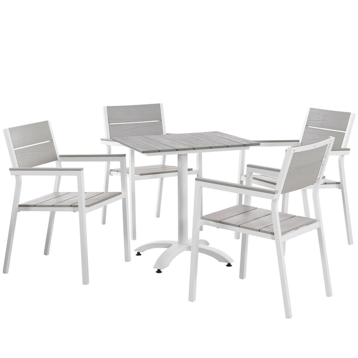 Maine 5 Piece Outdoor Patio Dining Set by Modway