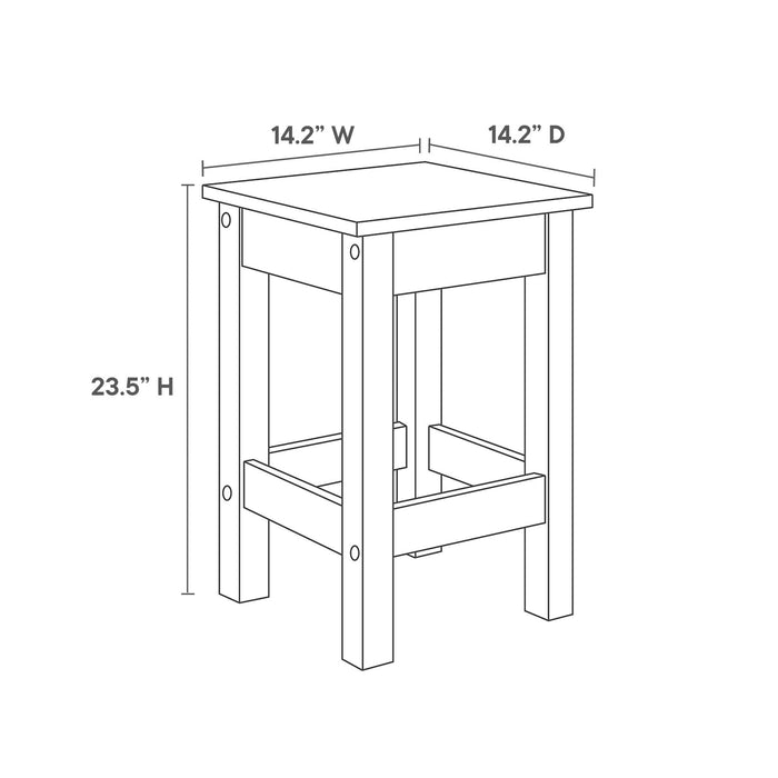 Galley 3-Piece Kitchen Island and Stool Set by Modway