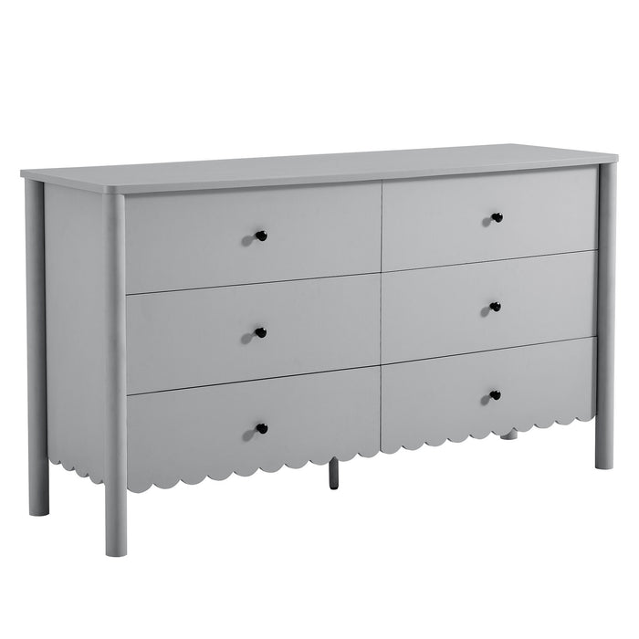 Emmeline Scalloped 6-Drawer Dresser by Modway