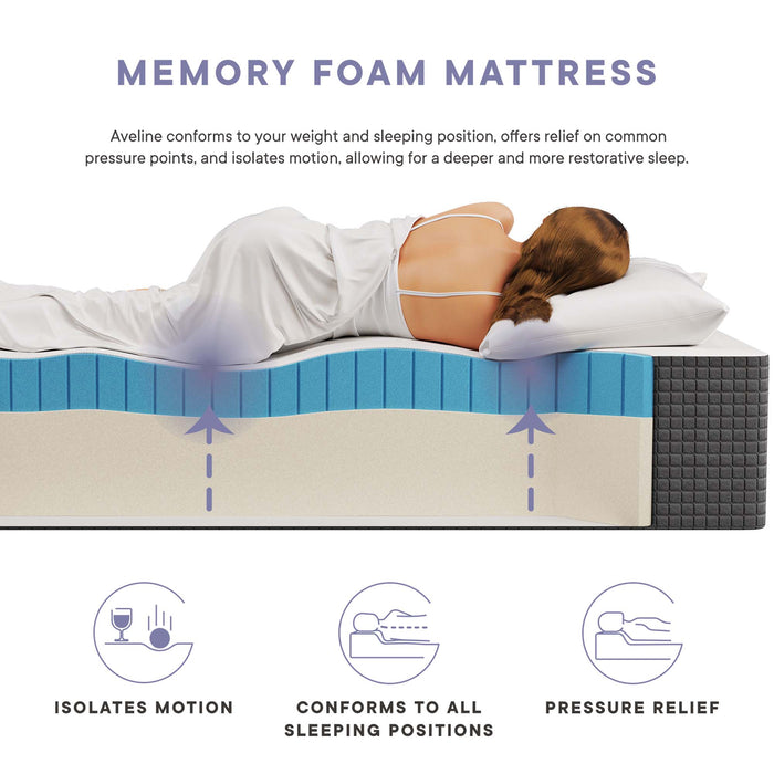 Aveline 14" Memory Foam Full Mattress by Modway