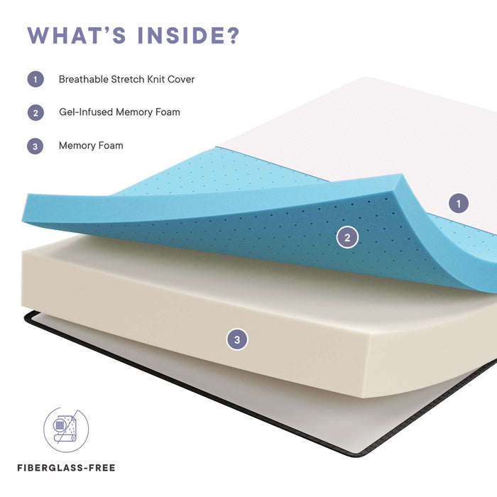 Aveline 12" Memory Foam Full Mattress by Modway