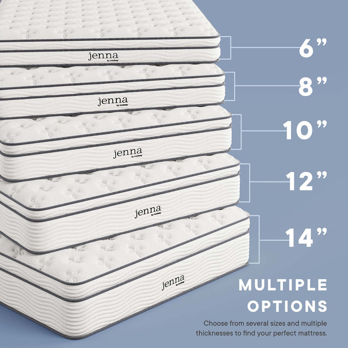 Jenna 12" Innerspring and Foam Full Mattress by Modway