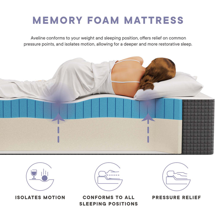 Aveline 16" Memory Foam King Mattress by Modway