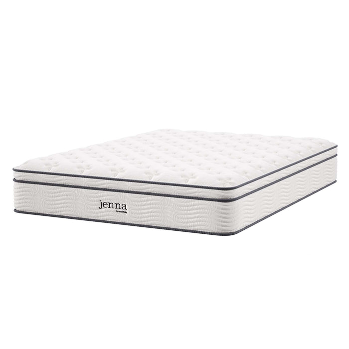 Jenna 12" Innerspring and Foam California King Mattress by Modway