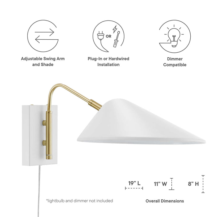 Journey 7" Swing Arm Wall Sconce by Modway